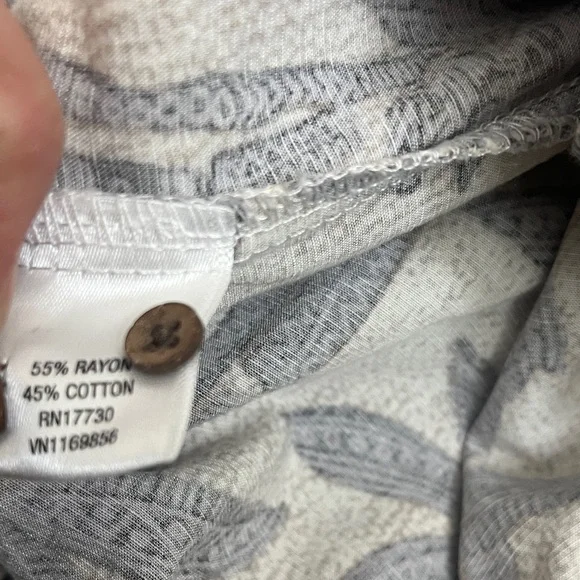 Merona Button Down Tropical Hawaiian Short Sleeve Shirt - Picture 12 of 13